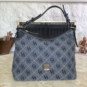 Dooney & Bourke Monogram Canvas & Leather Hobo Bag